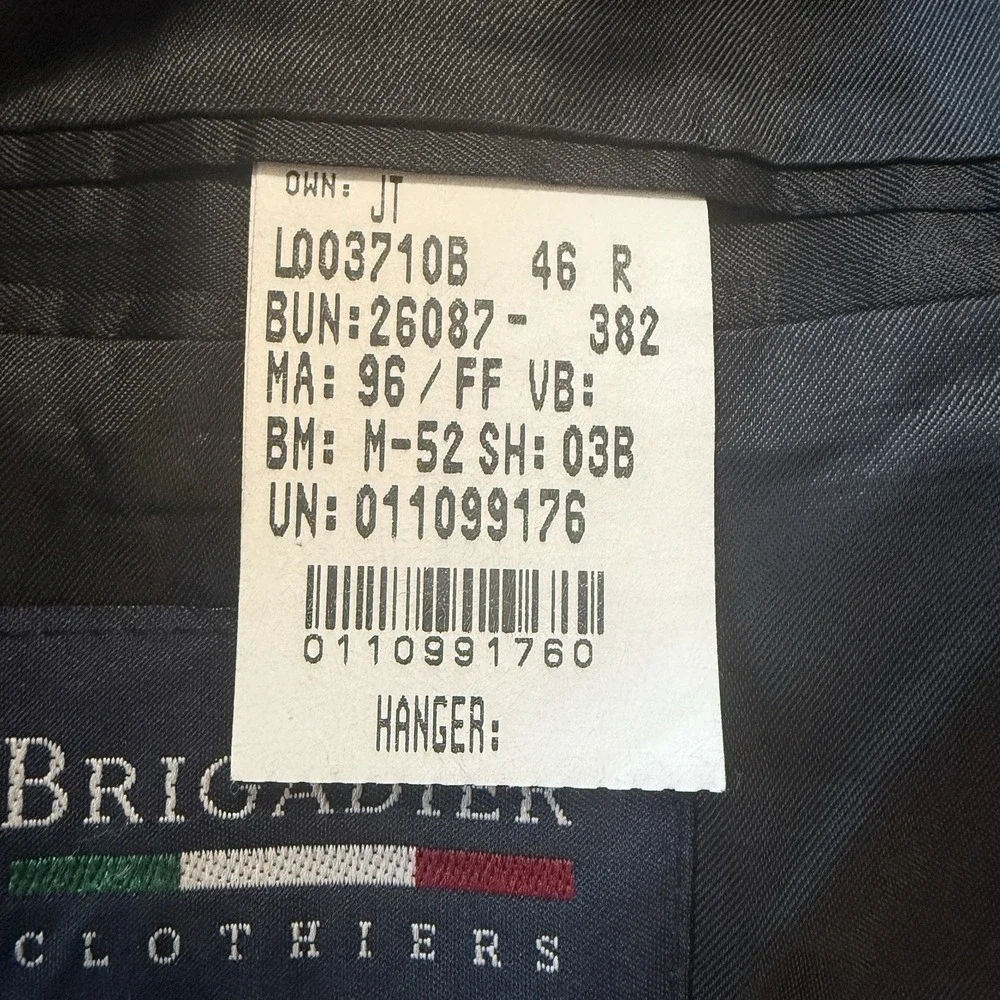 Vtg 98 Chaps Ralph Lauren Mens Black Micro Fiber Blazer‎ Sport Coat 46 R Union